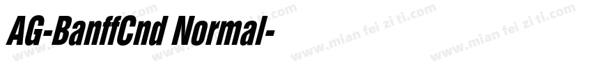 AG-BanffCnd Normal字体转换